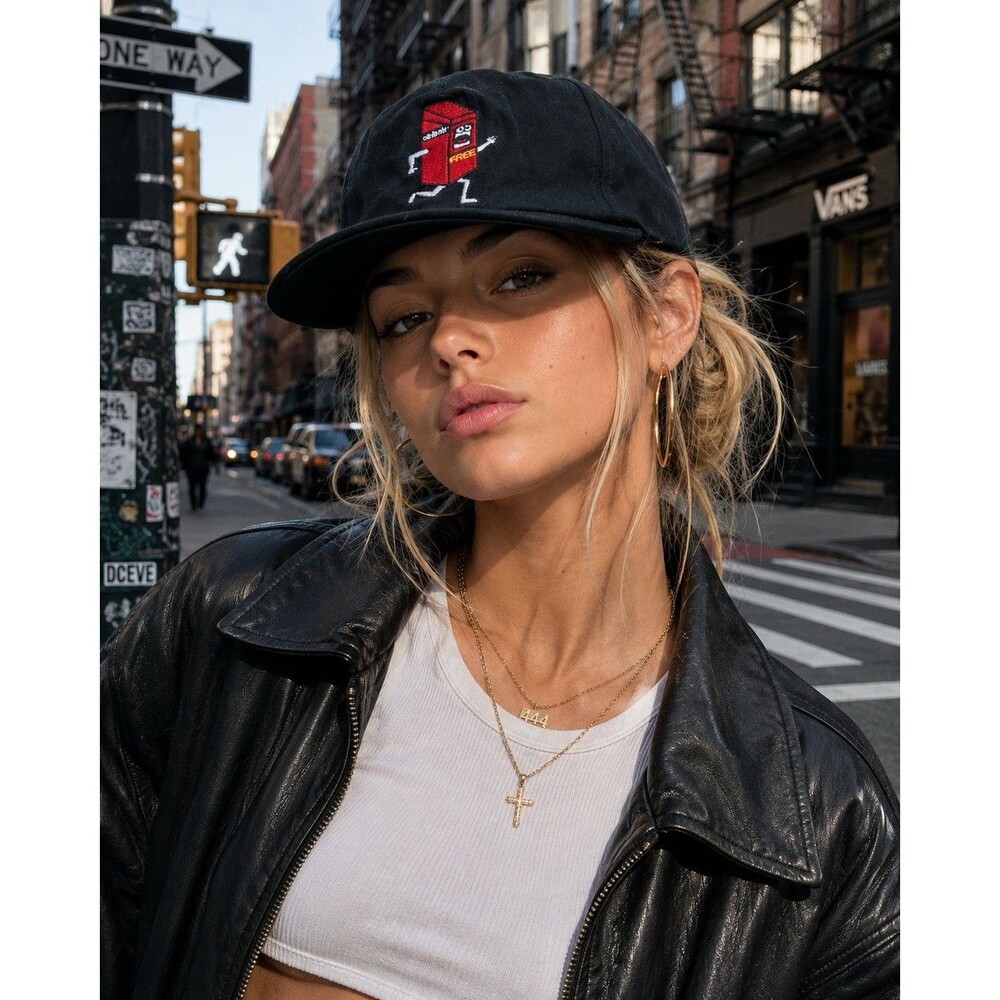 ONLY NY Paper Run Snapback Unisex Hat Black Embroidered Streetwear NYC Cap